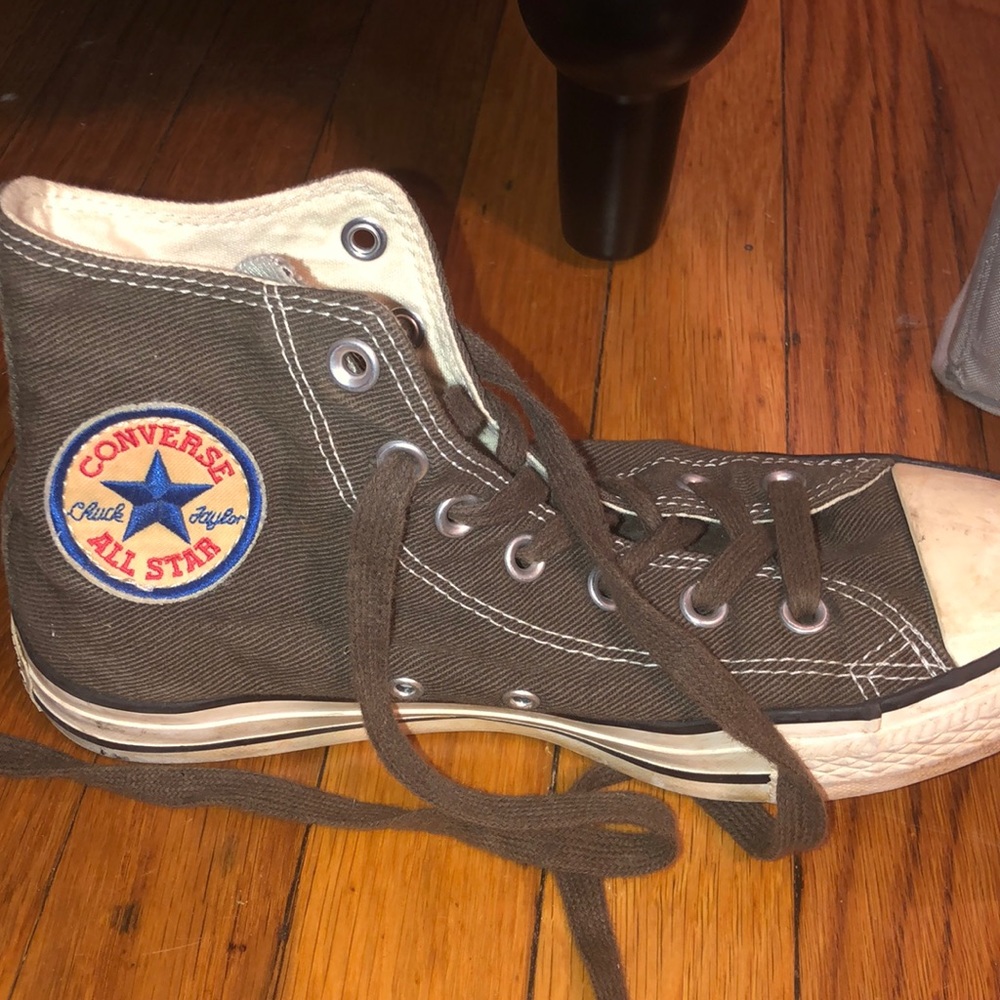 Vintage Army Green Converse
